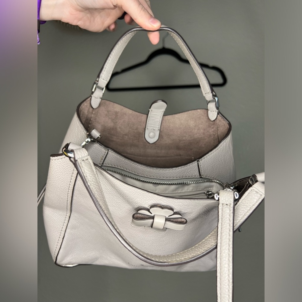 Kate Spade Talia Small Triple Compartment Satchel Soft Taupe - Picture 6 of 8